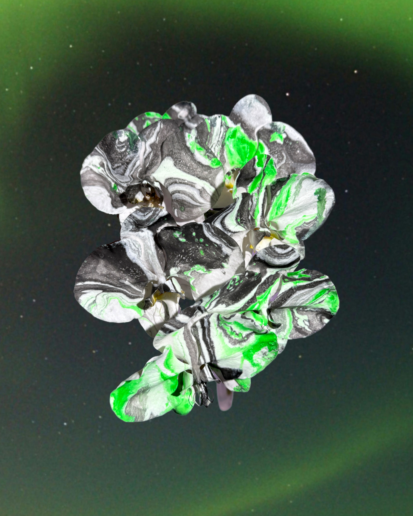 Marble Waves Rug - Green