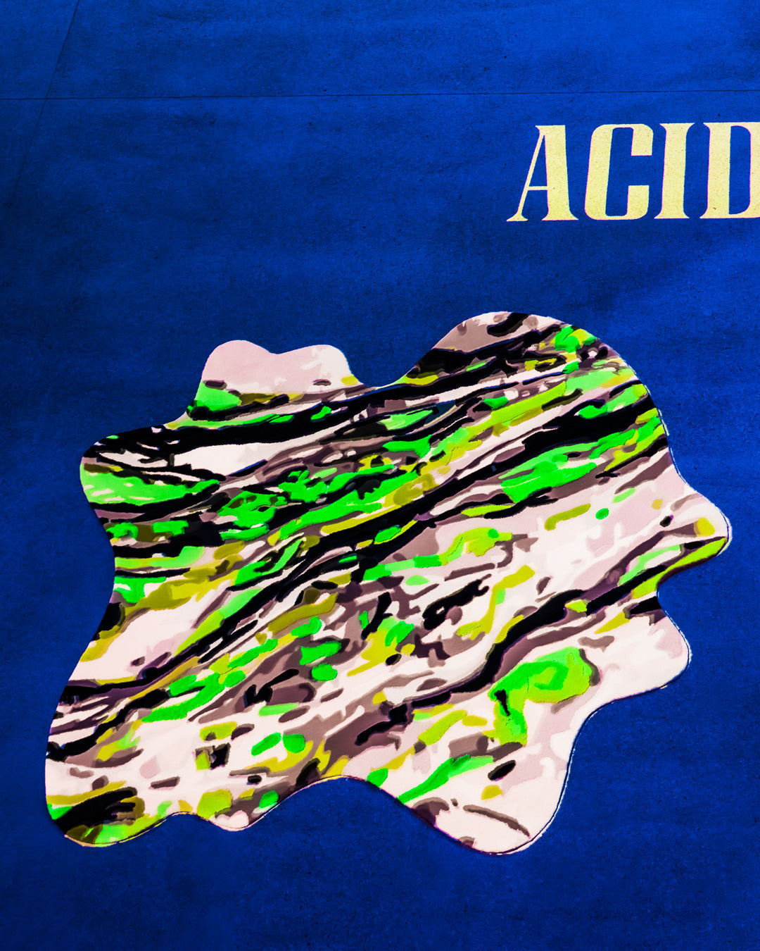 Marble Waves Rug - Green