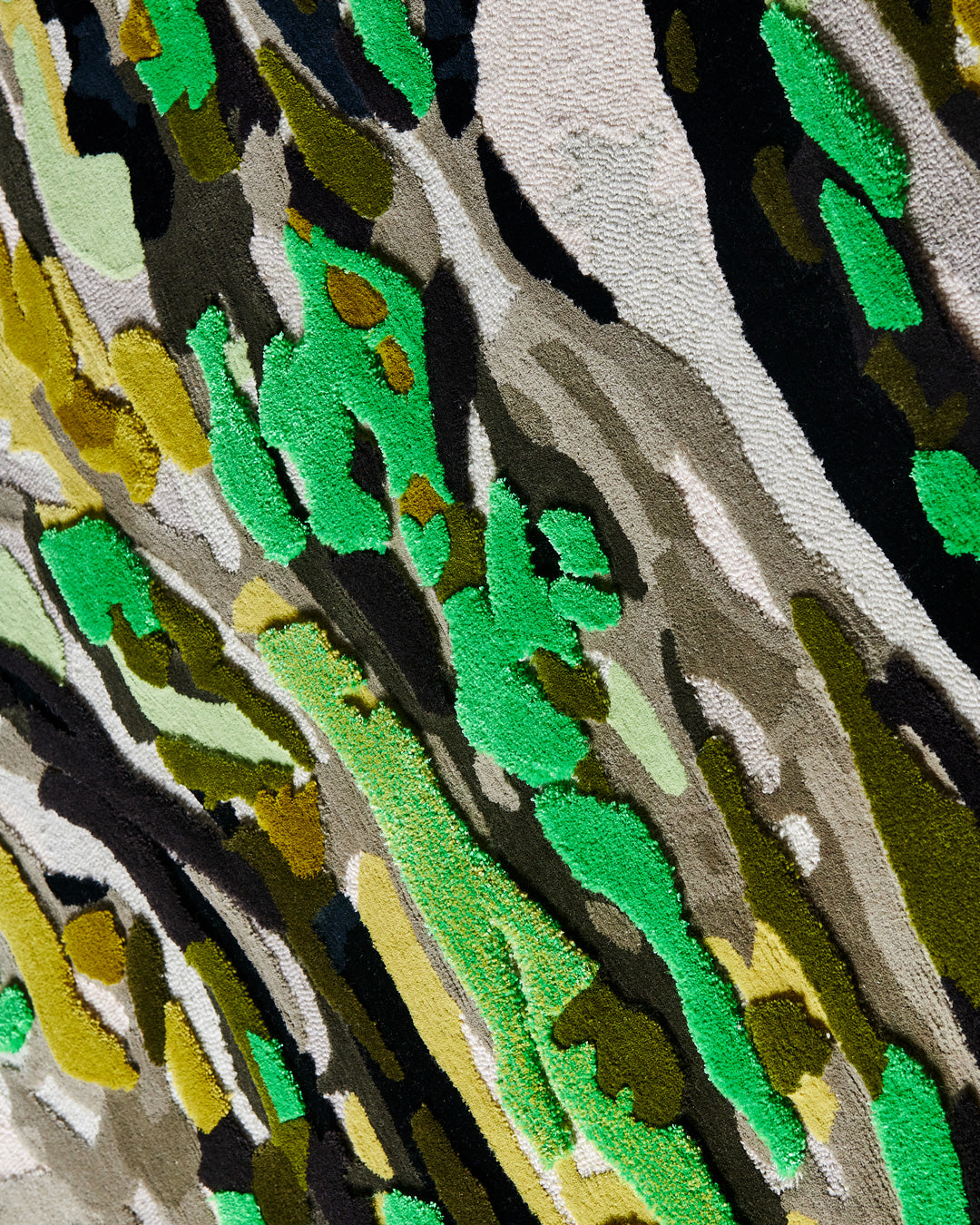 Marble Waves Rug - Green