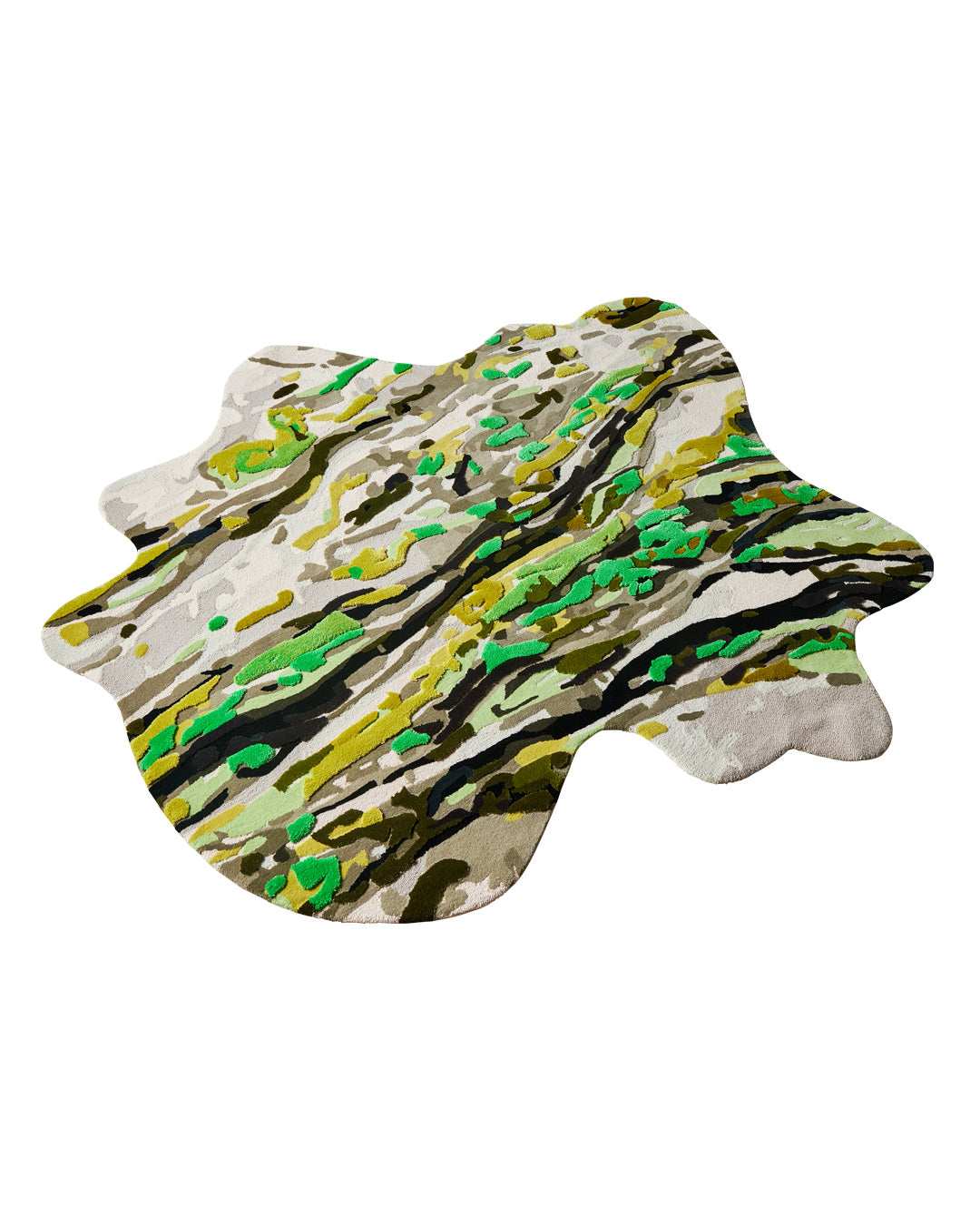 Marble Waves Rug - Green