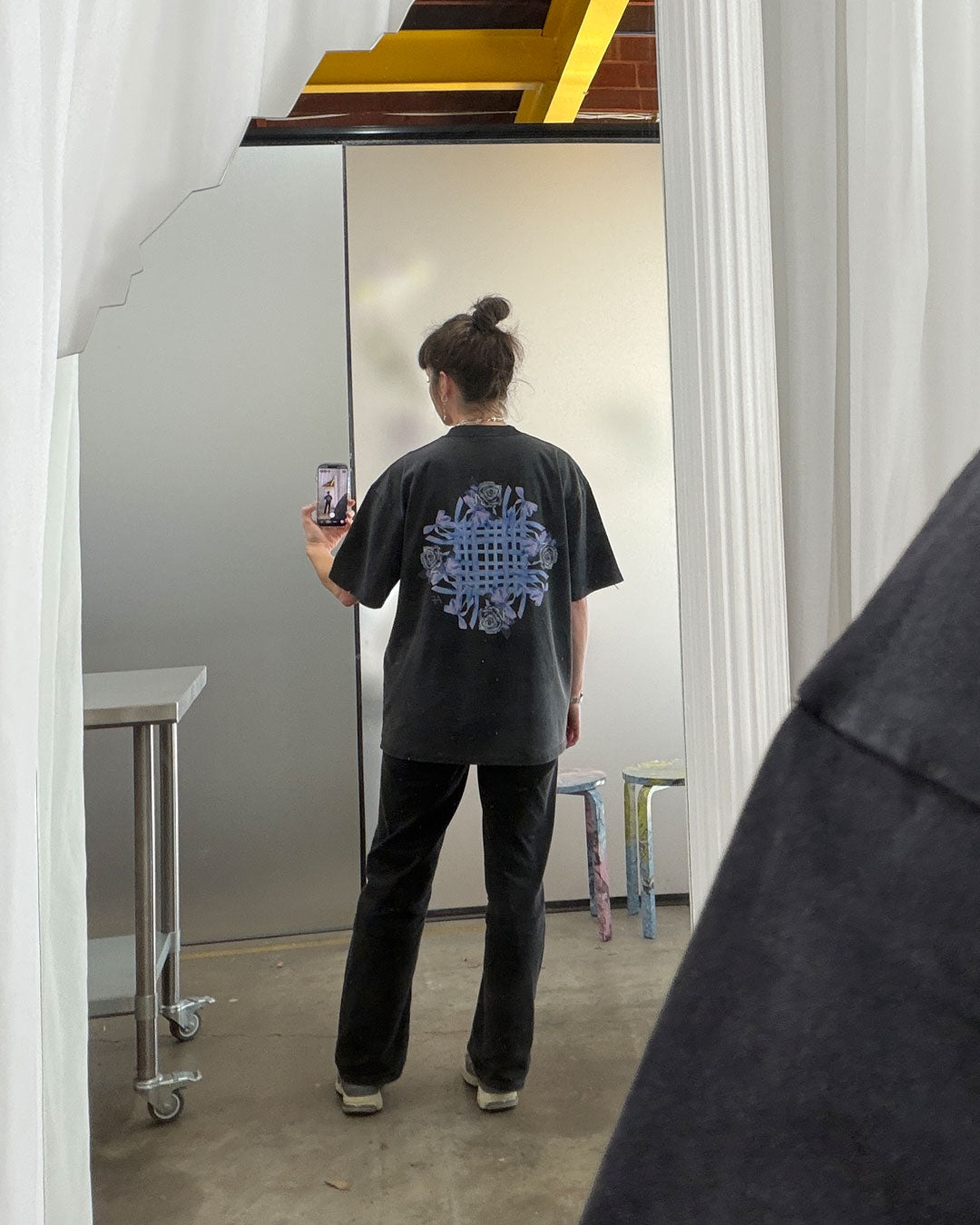 Chrome Rose Knot Tee
