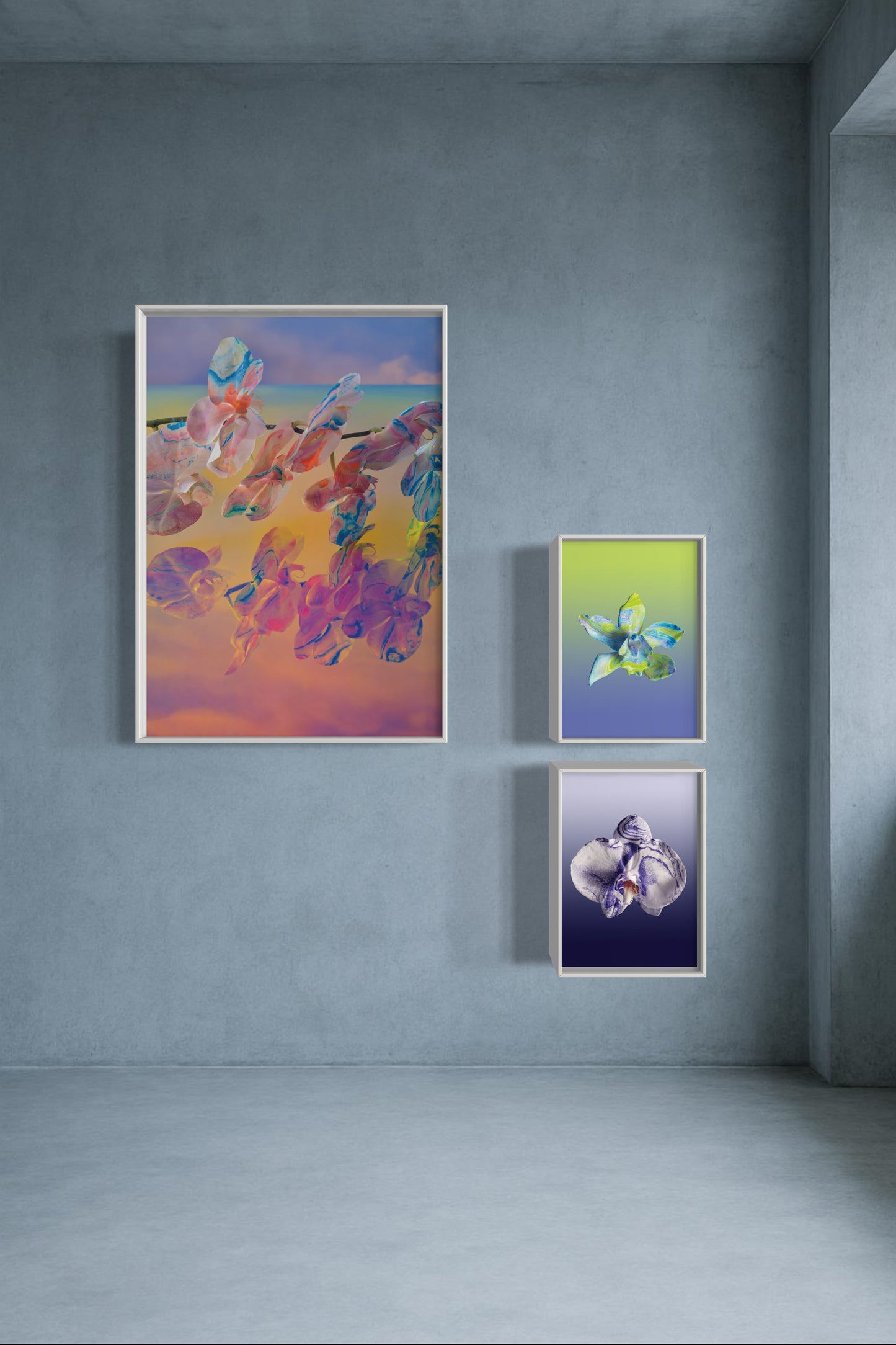 In The Clouds Fine Art Print - Horizontal Orchid
