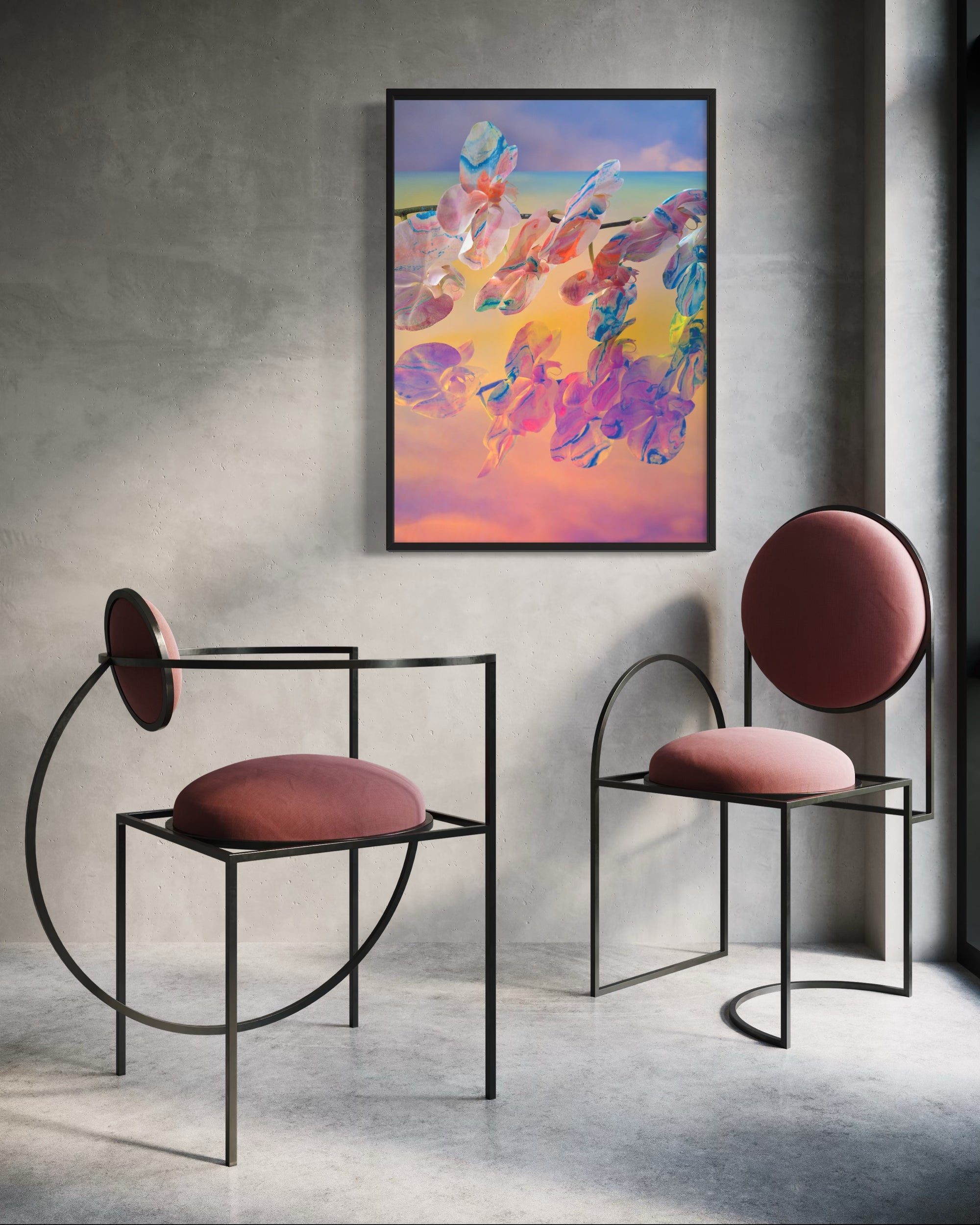 In The Clouds Fine Art Print - Horizontal Orchid