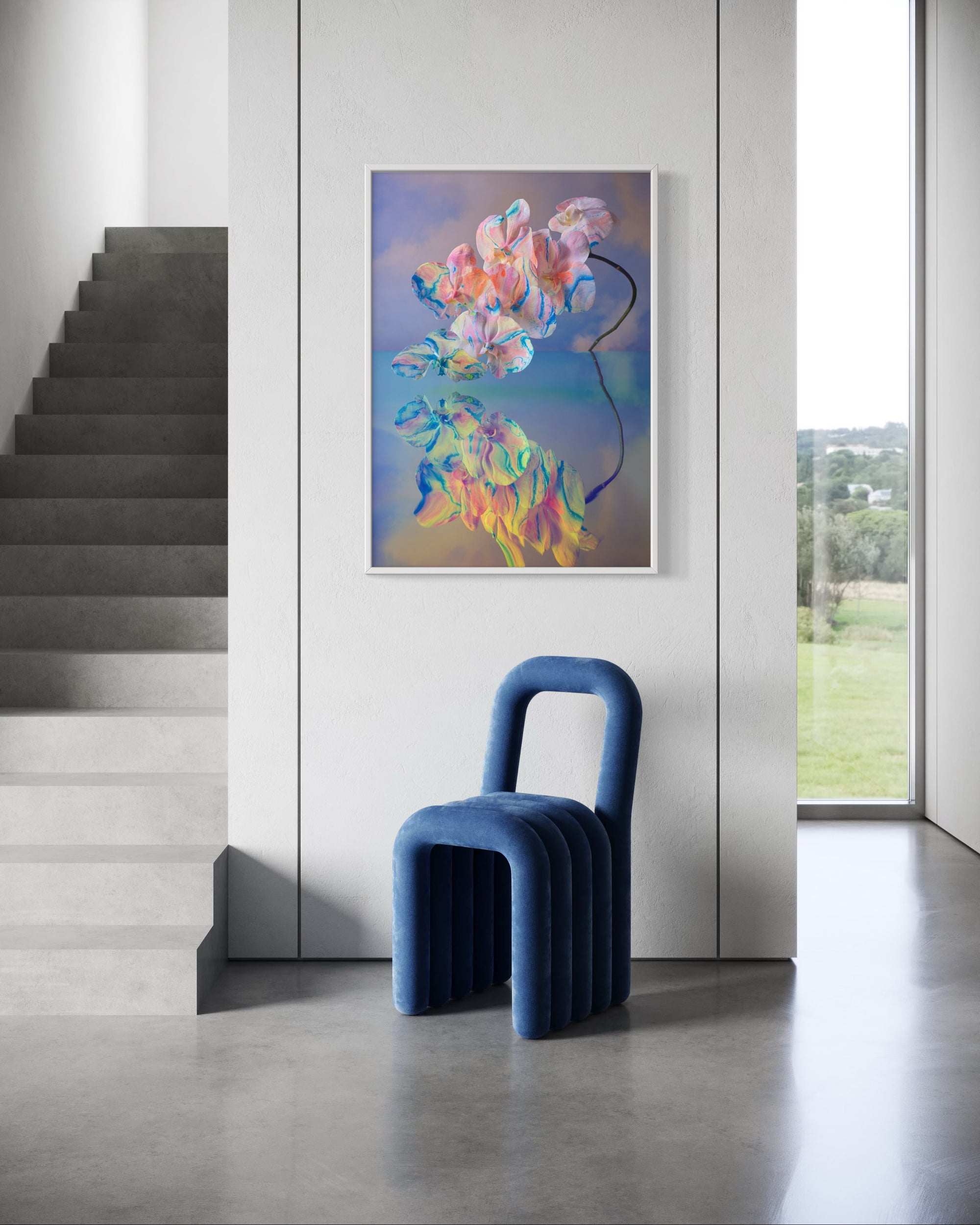 In The Clouds Fine Art Print - Curve Orchid