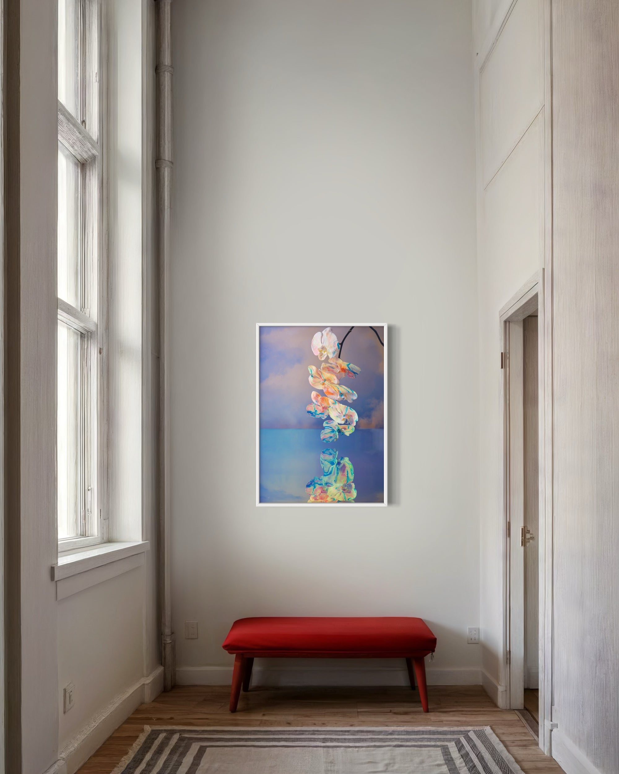 In The Clouds Fine Art Print - Vertical Orchid